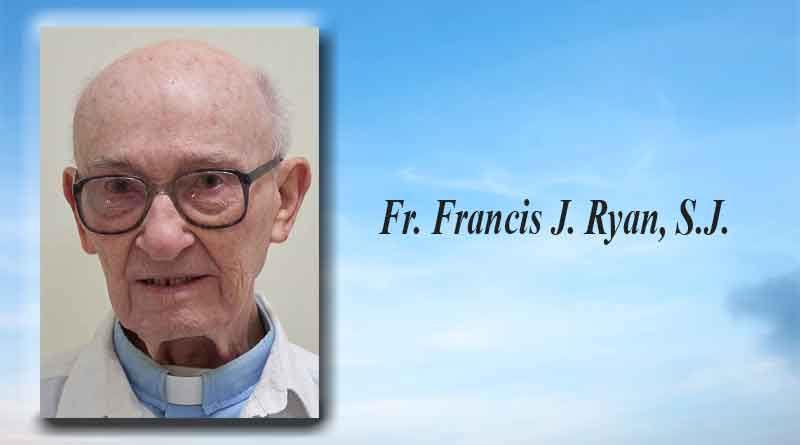 Remembering Jesuit Father Francis J. Ryan [1926-2024]