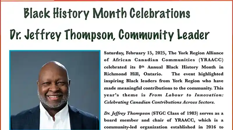 Dr. Jeffrey Thompson, Community Leader Dr. Jeffrey Thompson, Community Leader